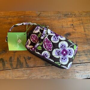 Vera Bradley all in one wristlet plum petals wallet